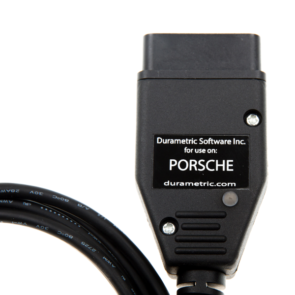 Durametric Professional Diagnosegerät für Porsche® Fahrzeuge mit rundem Adapterkabel